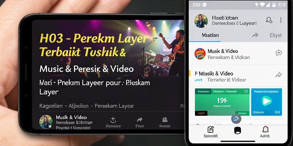 Screenshot aplikasi H03 menampilkan antarmuka perekam layar yang intuitif.