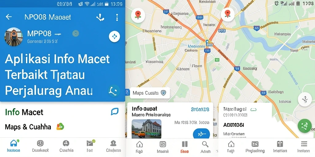 Antarmuka MPO08 menampilkan informasi kemacetan terbaru dengan jelas.