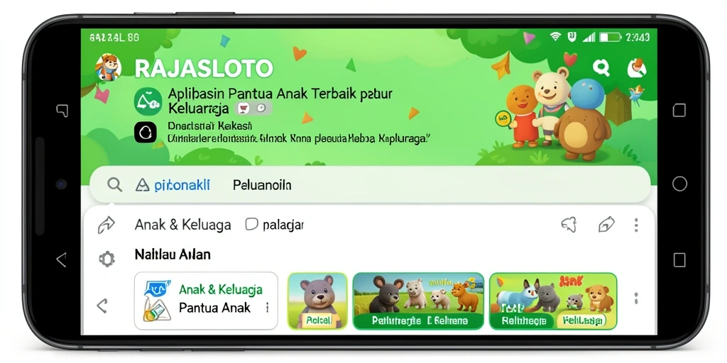 Antarmuka RAJASLOTO yang mudah digunakan untuk pantau anak.